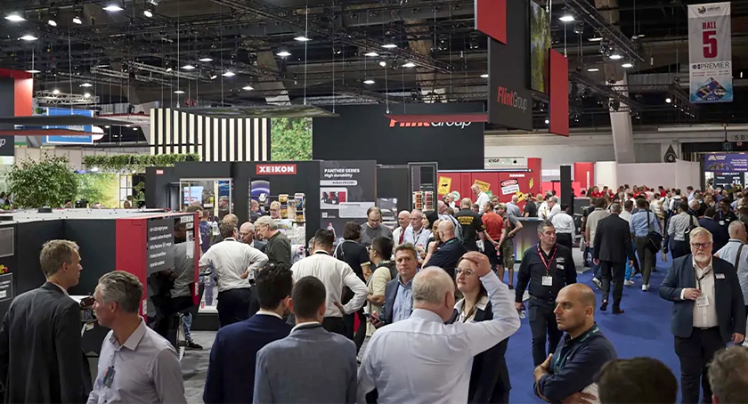 A label and packaging show?