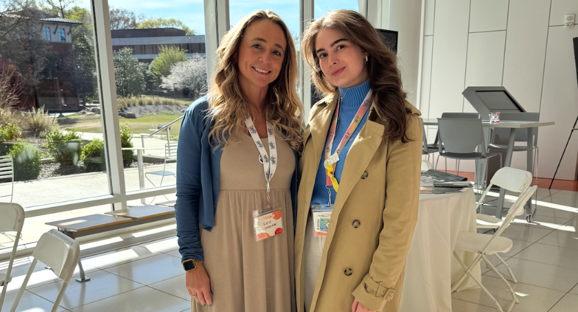 Katie Graham (L) and Rhianna Humphreys